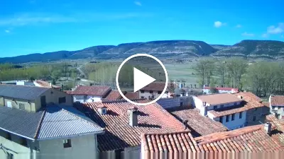 Webcam Fortanete - vista desde el Ayuntamiento de Fortanete, situado a 1354 m sobre el nivel del mar en la comarca del Maestrazgo turolense